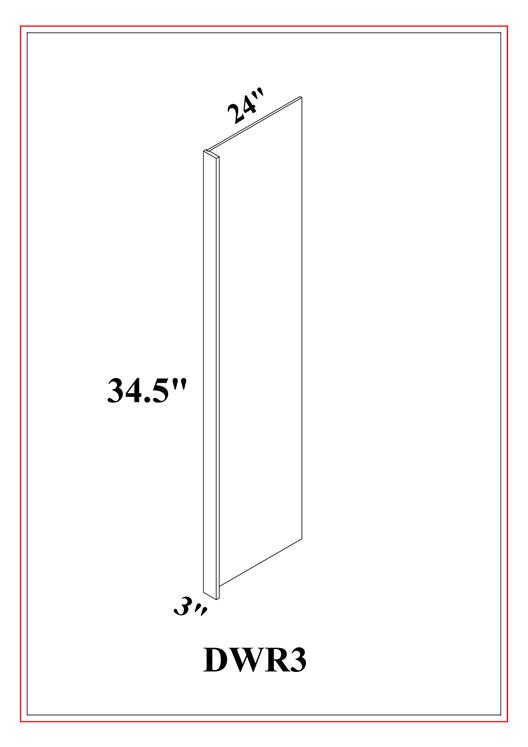 Dishwasher Return Panel – Shaker White