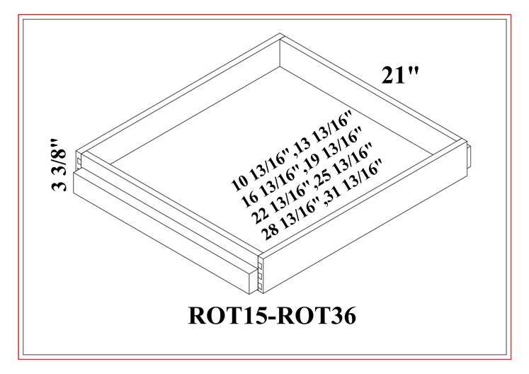 Roll Out Tray-Shaker Blue