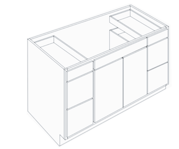 Vanity Sink Drawer-Shake Blue