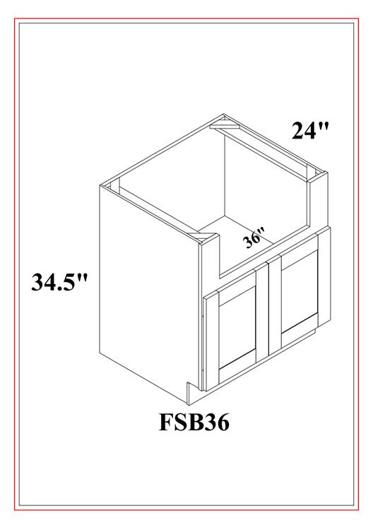 Farm Sink Bases – Shaker Blue