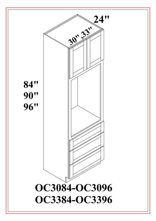 Oven Cabinet – Shaker Blue