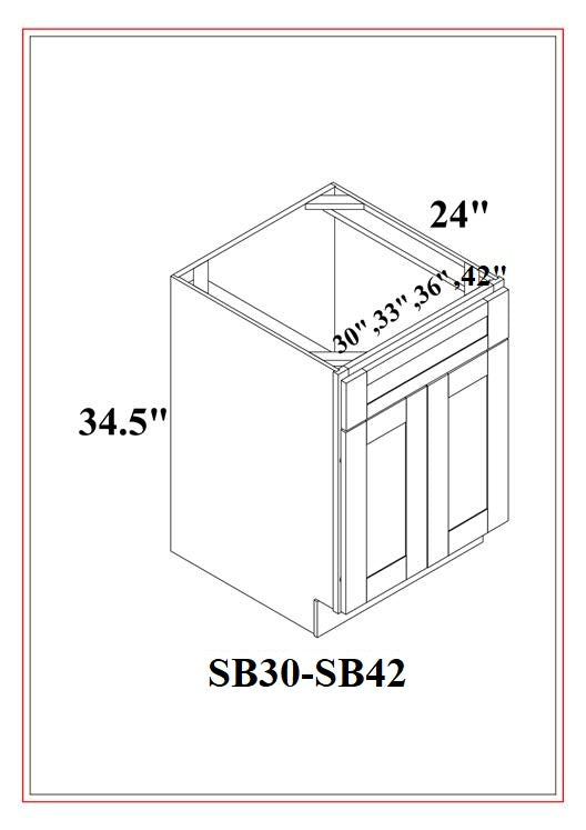 Sink Bases – Shaker Blue