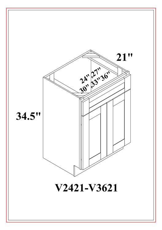 Vanity Sink Bases – Shaker Blue