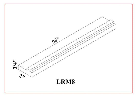 Light Rail Molding – Shaker White