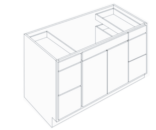 Vanity Sink Drawer-Shake Blue