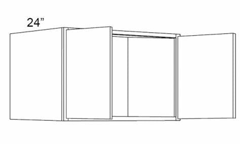 Refrigerator Wall Cabinets – 24”Deep – Shaker Blue