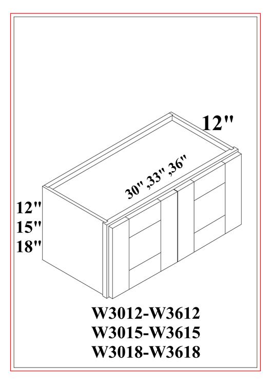 Bridge Wall Cabinets – Shaker Blue