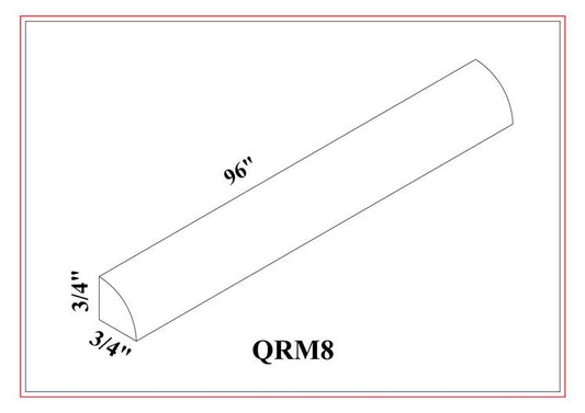 Quarter Round Molding – Shaker Gray